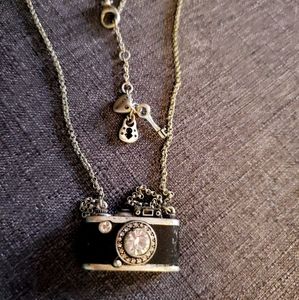 Fossil camera necklace